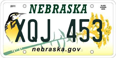 NE license plate XQJ453