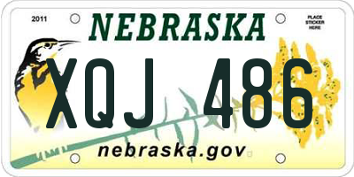 NE license plate XQJ486