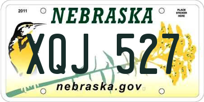 NE license plate XQJ527