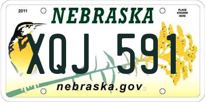 NE license plate XQJ591