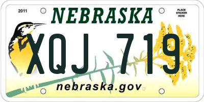 NE license plate XQJ719
