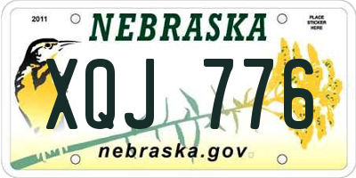NE license plate XQJ776