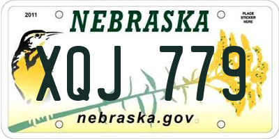 NE license plate XQJ779