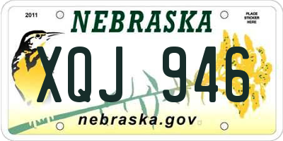 NE license plate XQJ946