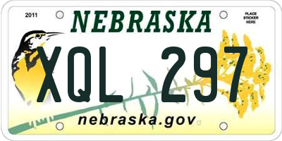 NE license plate XQL297