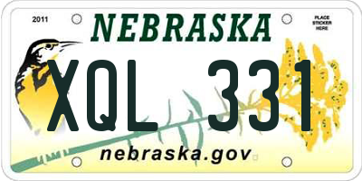 NE license plate XQL331