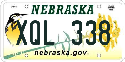 NE license plate XQL338