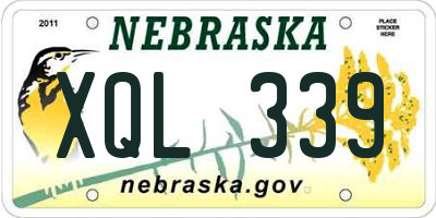 NE license plate XQL339