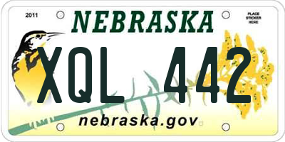NE license plate XQL442
