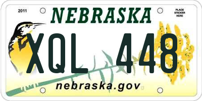 NE license plate XQL448