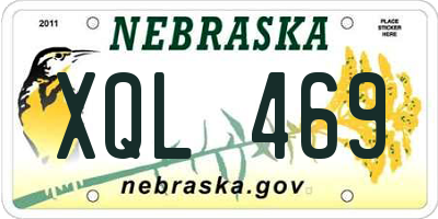 NE license plate XQL469