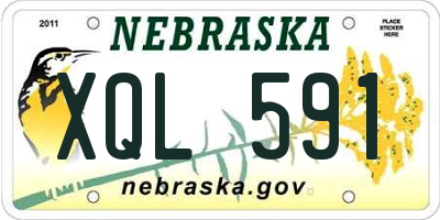 NE license plate XQL591