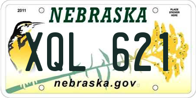 NE license plate XQL621