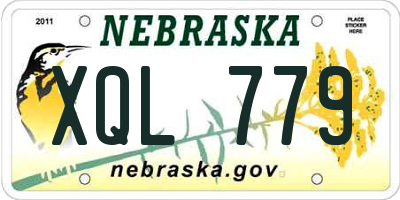 NE license plate XQL779