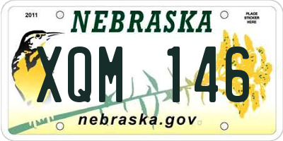 NE license plate XQM146