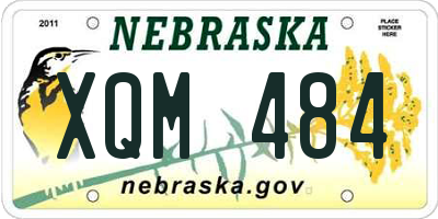 NE license plate XQM484