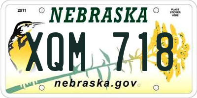 NE license plate XQM718