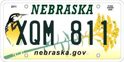 NE license plate XQM811