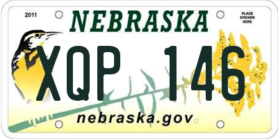 NE license plate XQP146