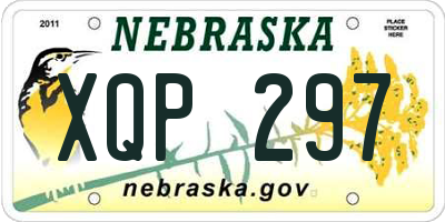 NE license plate XQP297