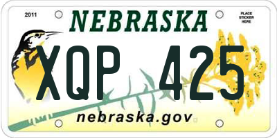 NE license plate XQP425