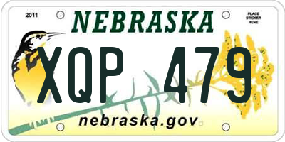 NE license plate XQP479