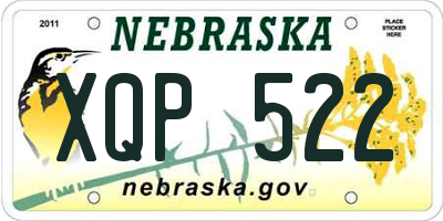 NE license plate XQP522