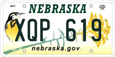 NE license plate XQP619