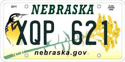 NE license plate XQP621