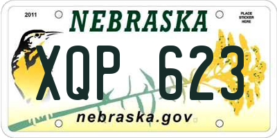 NE license plate XQP623