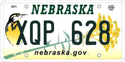 NE license plate XQP628