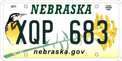 NE license plate XQP683