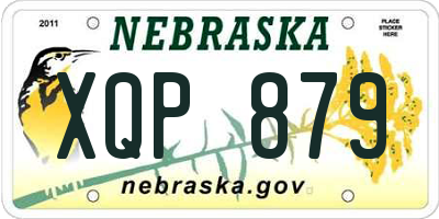 NE license plate XQP879