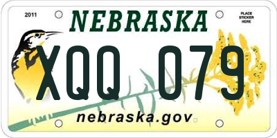 NE license plate XQQ079