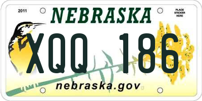 NE license plate XQQ186