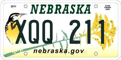NE license plate XQQ211
