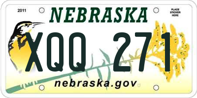 NE license plate XQQ271