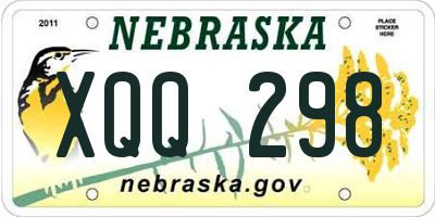 NE license plate XQQ298