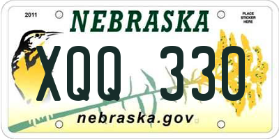 NE license plate XQQ330