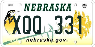 NE license plate XQQ331