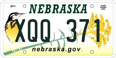 NE license plate XQQ371