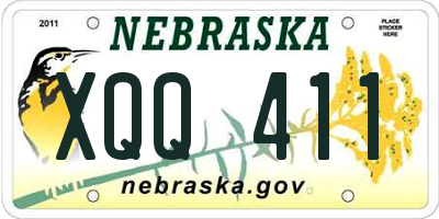 NE license plate XQQ411