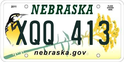 NE license plate XQQ413