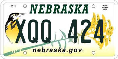 NE license plate XQQ424