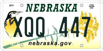NE license plate XQQ447