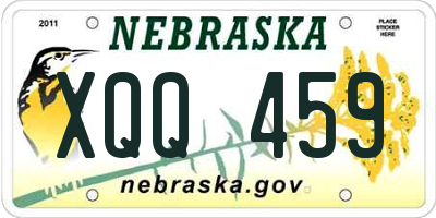 NE license plate XQQ459