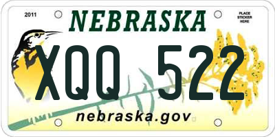 NE license plate XQQ522