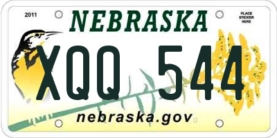 NE license plate XQQ544