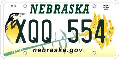 NE license plate XQQ554