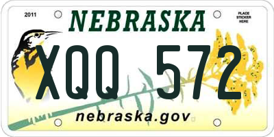 NE license plate XQQ572